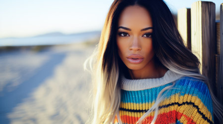 Portrait of a confident beautiful womanの素材