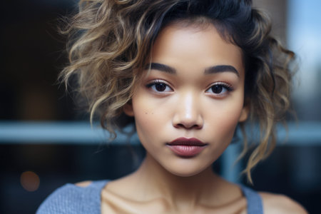 Portrait of a confident beautiful womanの素材