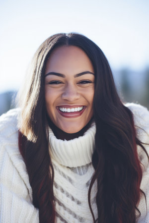 Portrait of a confident beautiful latin womanの素材