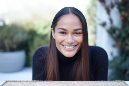 Portrait of a confident beautiful latin womanの素材