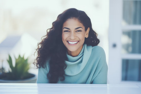 Portrait of a confident beautiful latin womanの素材