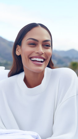 Portrait of a confident beautiful latin womanの素材