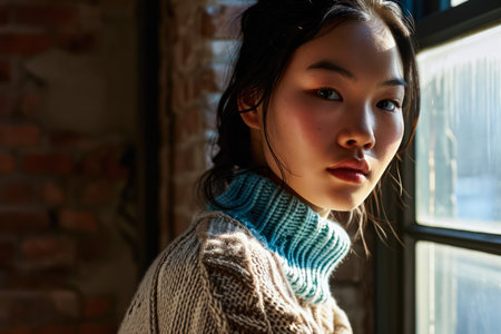 Portrait of a young Asian womanの素材