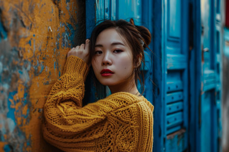 Portrait of a young Asian womanの素材
