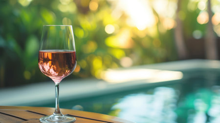 Luxury resort image inviting guests to relax and enjoyの素材