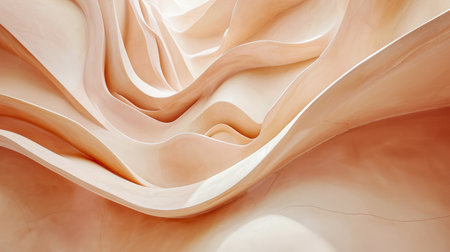 Modern room interior composition in peach colorの素材