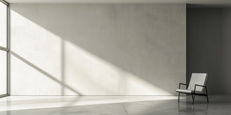 Minimalist modern interior in bright colorsの素材