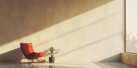 Minimalist modern interior in bright colorsの素材