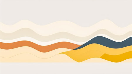 Minimalist background illustration with soft warm colorsの素材