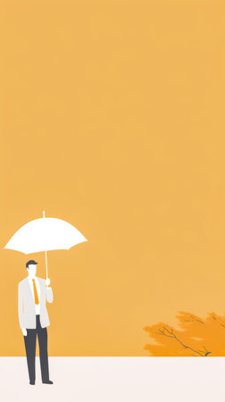 Minimalist background illustration with soft warm colorsの素材