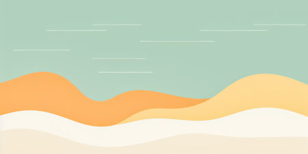 Minimalist background illustration with soft warm colorsの素材