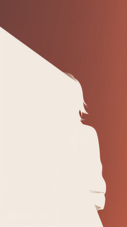 Vintage background design of a woman in abstract style with space for textの素材