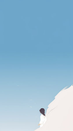 Vintage background design of a woman in abstract style with space for textの素材