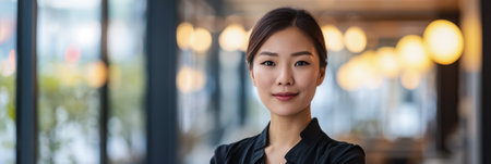 Asian businesswoman during a trining courseの素材