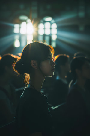 Young asian woman student portraitの素材