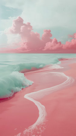 Tranquil abstract gradient background in calming patternsの素材