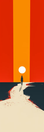 Vintage colorful abstract background from the 60s with copy space for textの素材