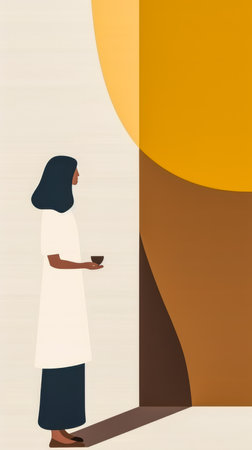 Vintage colorful abstract background from the 60s with copy space for textの素材