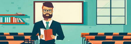 Diverse teachers in a classroom settingの素材