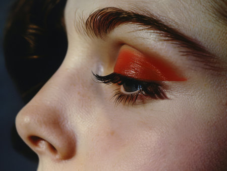 Closeup portrait of a beautiful young womanの素材