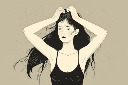 Contemporary woman illustrationの素材