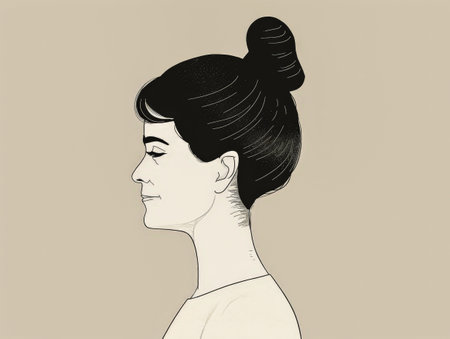 Contemporary woman illustrationの素材