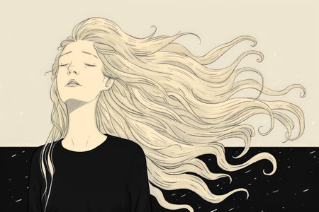 Contemporary woman illustrationの素材