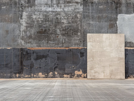 Elegant textured wall and floor with minimal elements.の素材