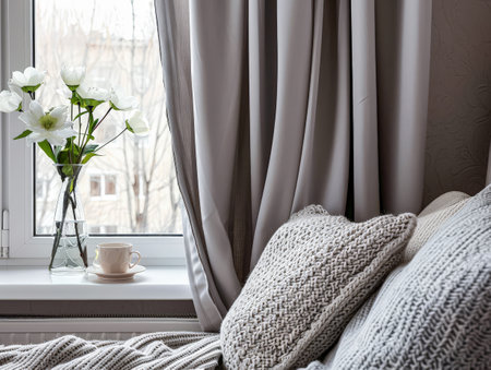 Elegant room interiors home decor with minimal elements. Interiors decor composition.の素材