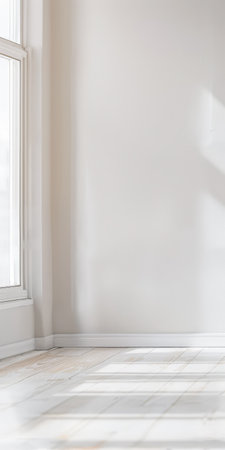 Serene empty interiors in clean tones and minimal furniture. Copyspace for customizationの素材