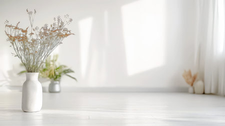 Serene empty interiors in clean tones and minimal furniture. Copyspace for customizationの素材