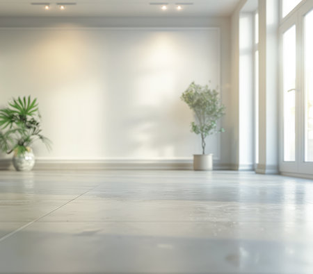 Serene empty interiors in clean tones and minimal furniture. Copyspace for customizationの素材