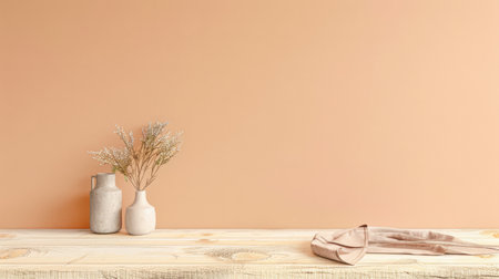 Elegant minimalist design composition of a modern home and office decor.の素材