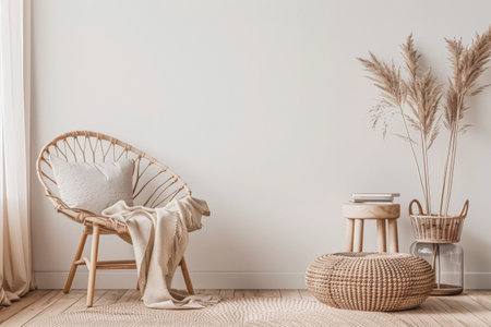 Contemporary minimalist interiors in neutral tonesの素材