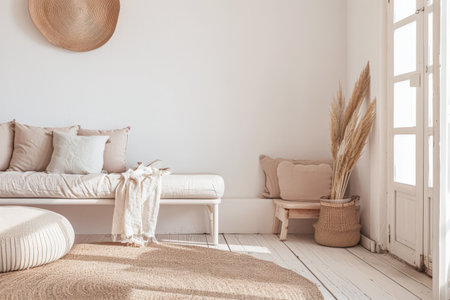 Contemporary minimalist interiors in neutral tonesの素材