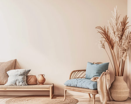 Contemporary minimalist interiors in neutral tonesの素材