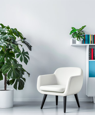 Stylish modern interiors in vibrant turquoise color. Minimalist interiors design.の素材