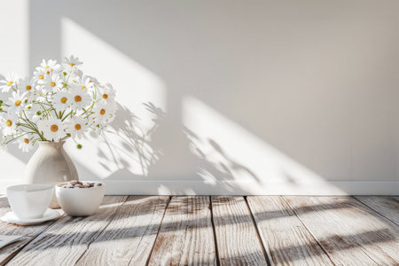 Relaxing minimalist serene interiors with minimal furniture, natural window lighting and zen inspired.の素材