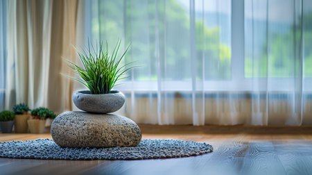 zen interior design composition, minimalistic, ample copyspace for text --ar 16:9 --style raw --sref https://s.mj.run/276mkxlDhgc --sw 50 Job ID: b93c099d-2763-47a6-8417-50c2470562f8の素材