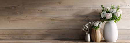 Elegant living room interiors with rustic American elements in warm colors. Residential American Real Estate composition with copy space.の素材