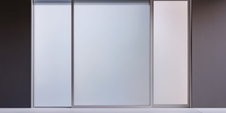 Sleek glass panels create a seamless transition between indoor and outdoor spaces emphasizing modern design. The minimalistic aesthetic promotes a sense of openness and light.の素材