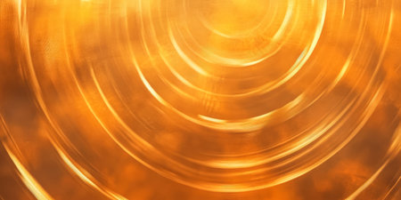 Swirling patterns of golden hues create an intriguing visual effect. The warm tones and circular designs evoke a sense of motion and depth captivating viewers.の素材