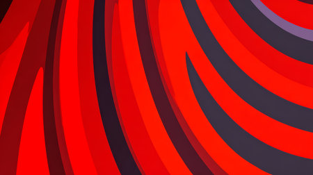 Waves of red and black swirl together, forming an eye-catching abstract pattern. The colors blend smoothly, creating a sense of movement and energy in the design.の素材