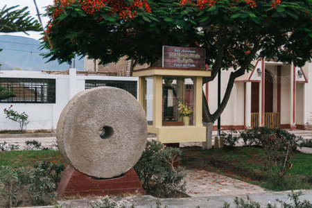 Azpitia main square, little town in CaÃ±ete, outside Lima city, Peru