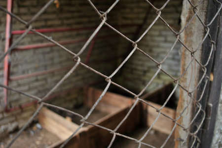 Old abandoned farmhouse poverty symbol of marginalized villages in South America