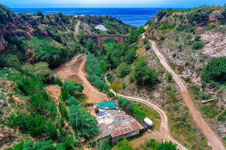 Malaga beaches in summer from Malaga province, Andalusia, Spain.の写真素材