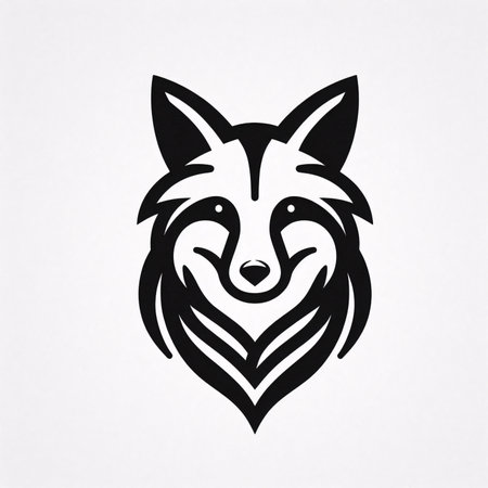 Wolf head tattoo, vector illustration, isolated on a white background.のイラスト素材