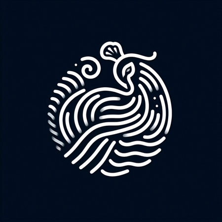 Chinese New Year of the Rooster. Vector illustration on a dark background.の素材