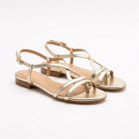 Women's sandals isolated on a white background. studio shot.の素材