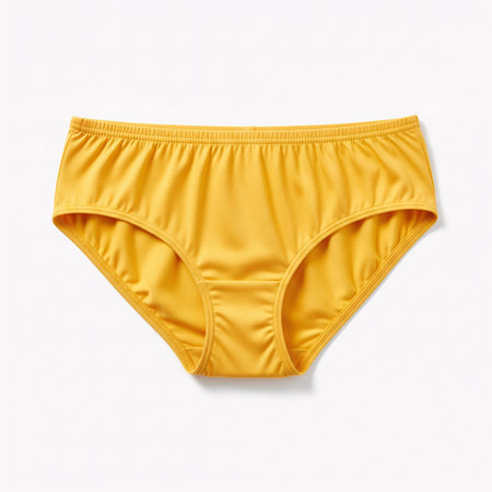 Women's panties isolated on a white background.の素材